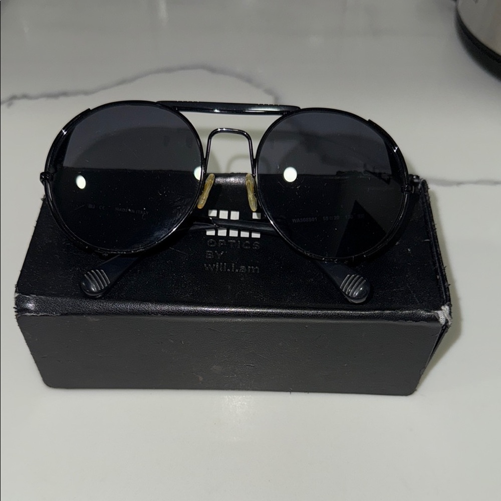 OPTICS by will.I.am Black Sunglasses